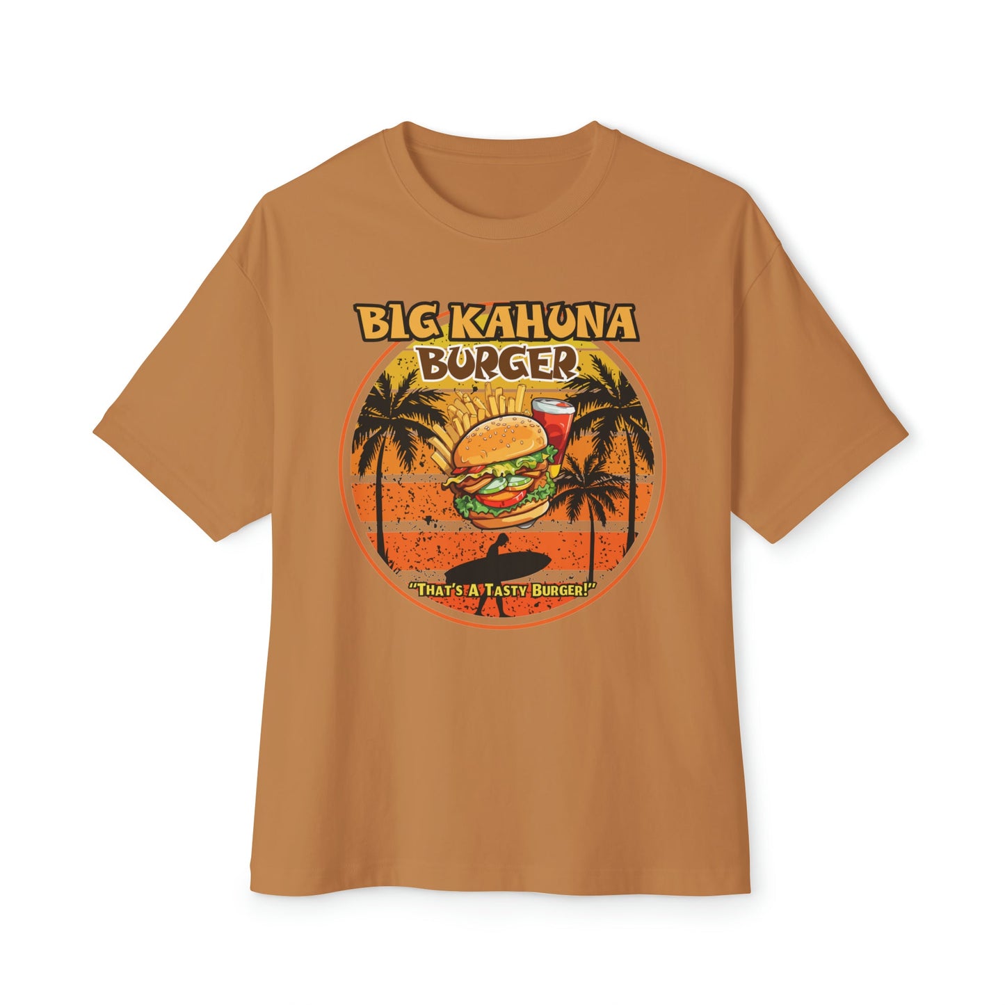 "DirkyThreadz Big Kahuna Burger T-Shirt - Retro Diner Style with Iconic Graphic Design"