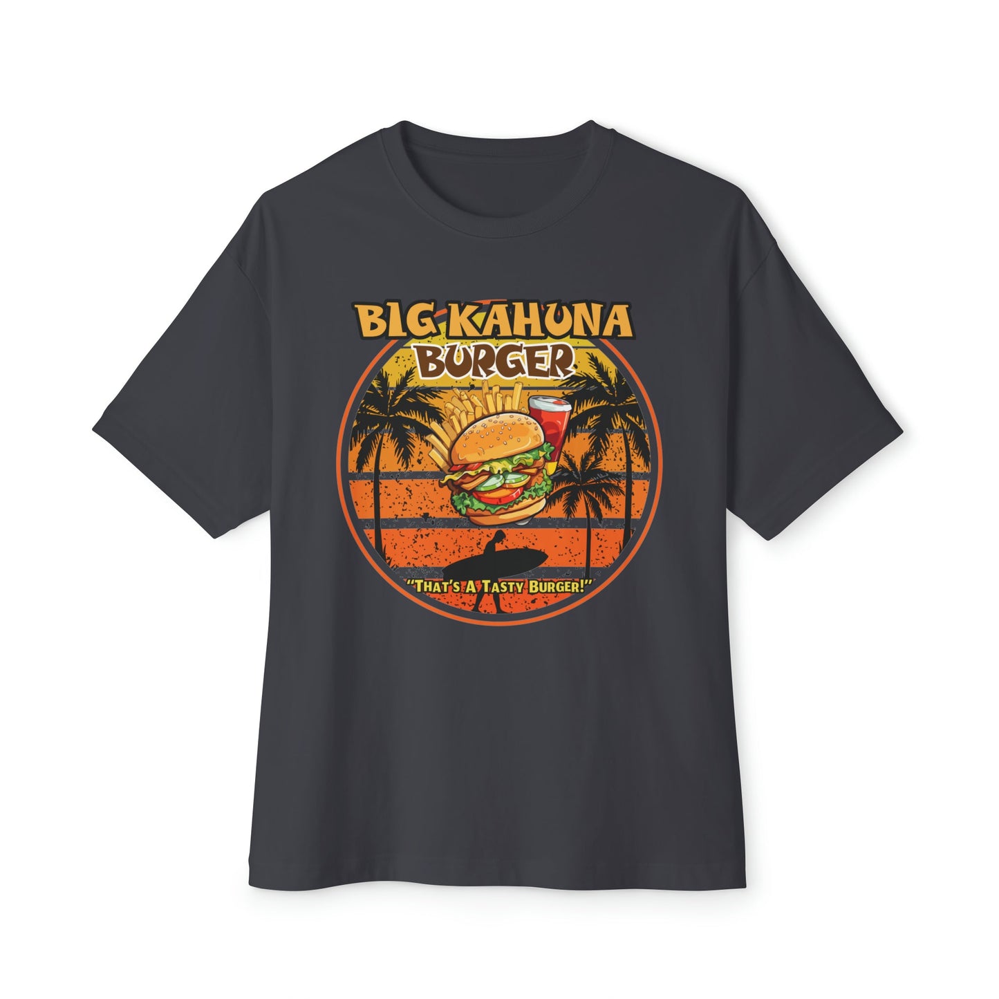 "DirkyThreadz Big Kahuna Burger T-Shirt - Retro Diner Style with Iconic Graphic Design"