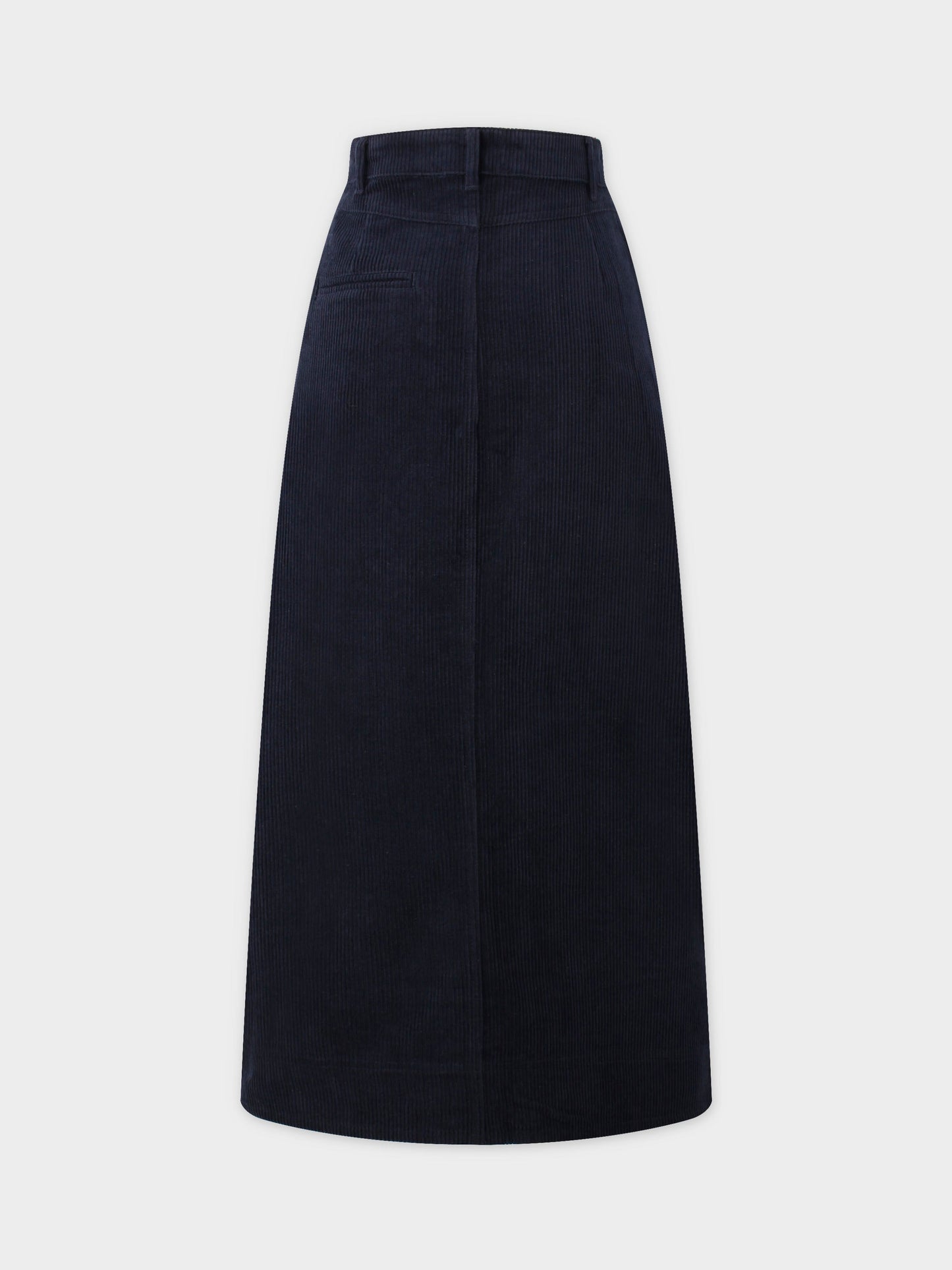 Straight Pocket Skirt-Navy-2