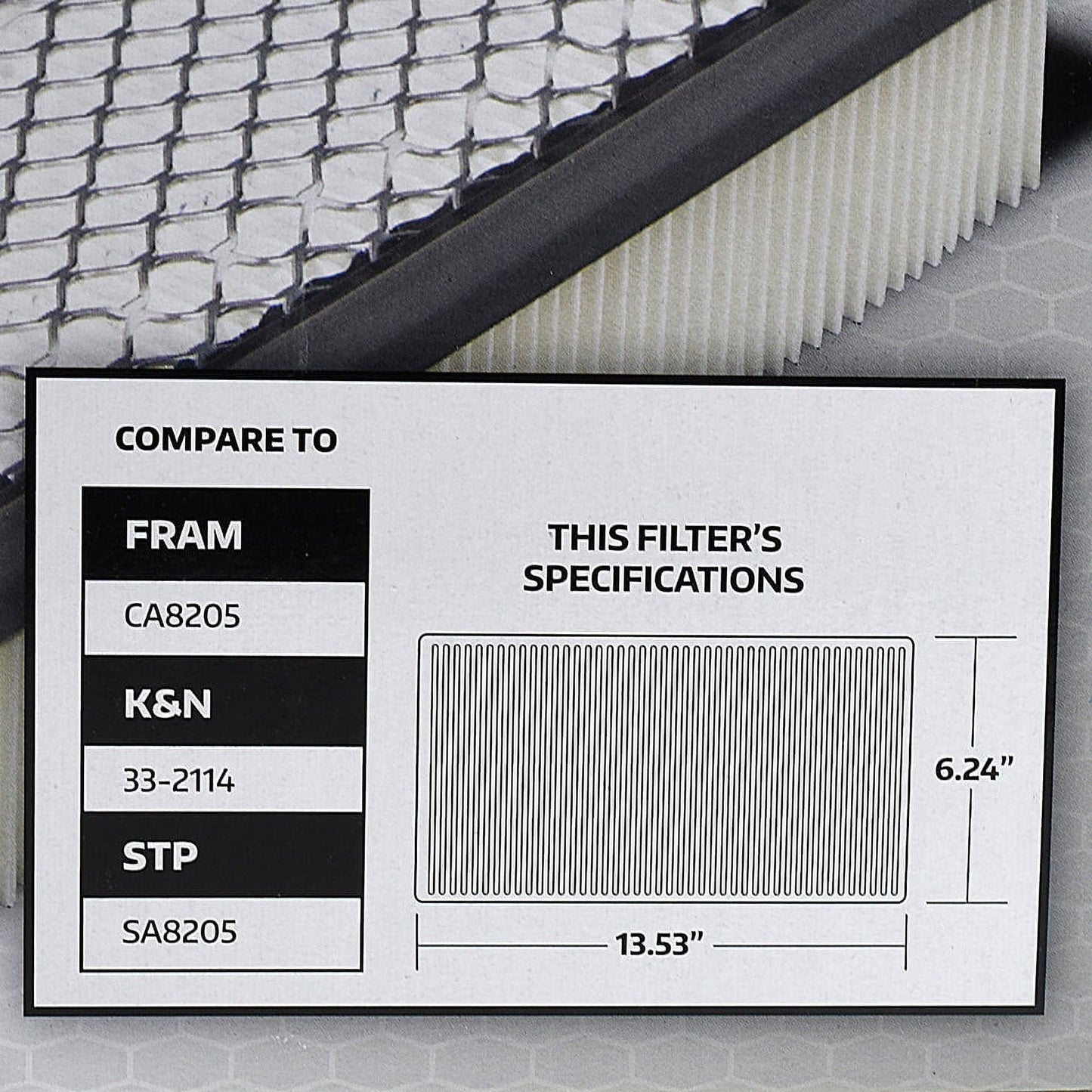 Super Tech 1085 Engine Air Filter, Replacement Filter for Chrysler or Jeep
