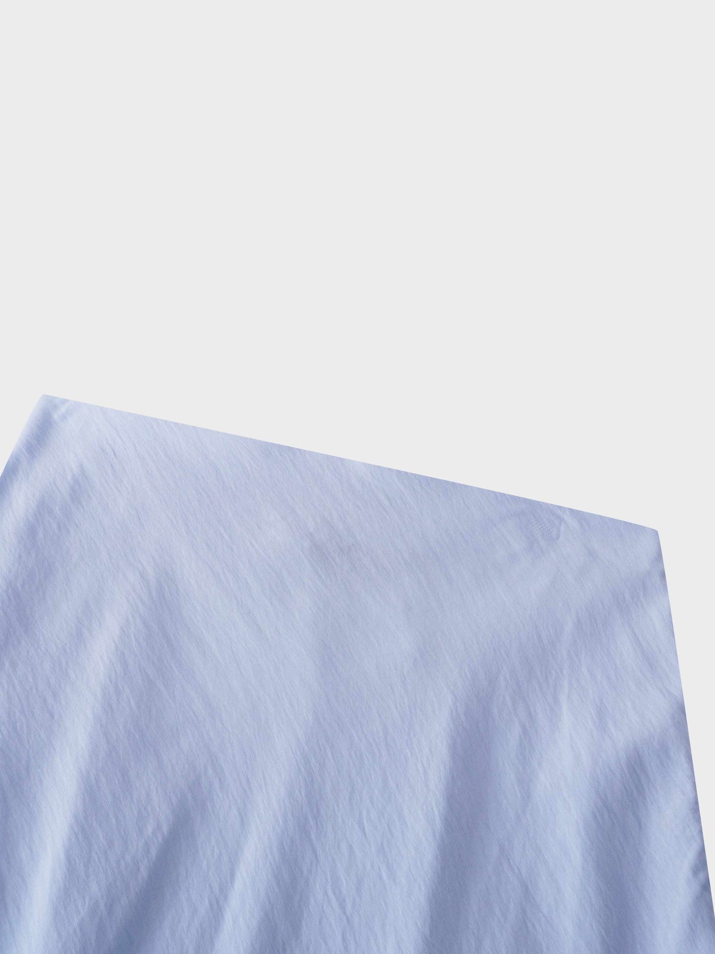 Crinkle Cotton Skirt 37"-Light Blue-3
