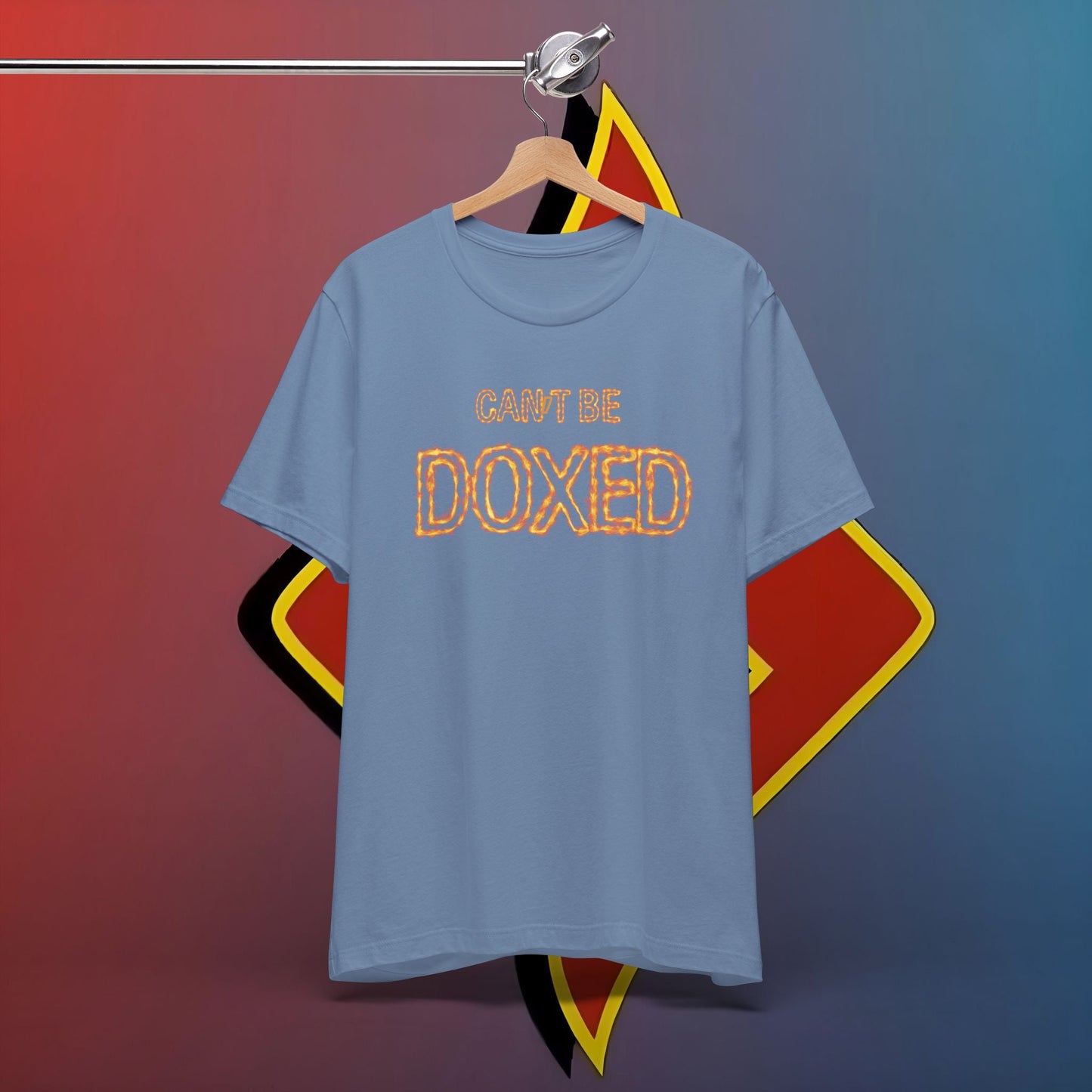 "Blazing Anonymity: Can't Be Doxed – The Shuli Network Inferno Edition #skoal" Unisex Jersey Short Sleeve Tee