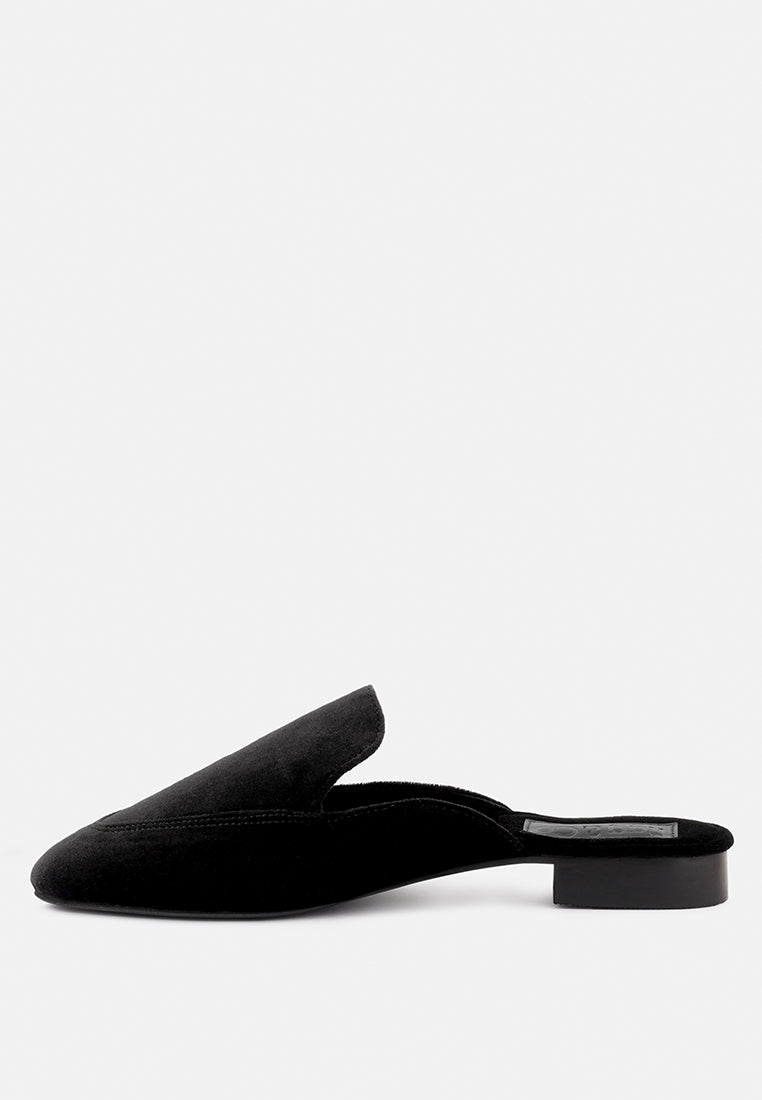 Batiste Velvet Handcrafted Mules-3
