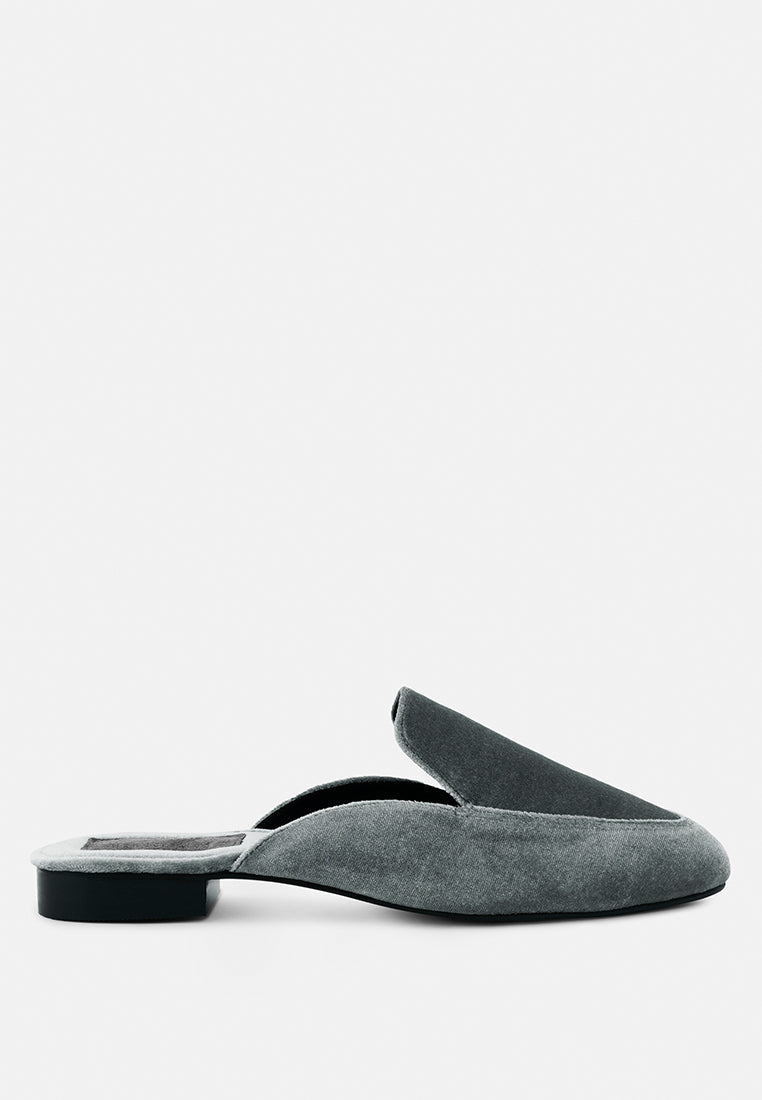 Batiste Velvet Handcrafted Mules-6