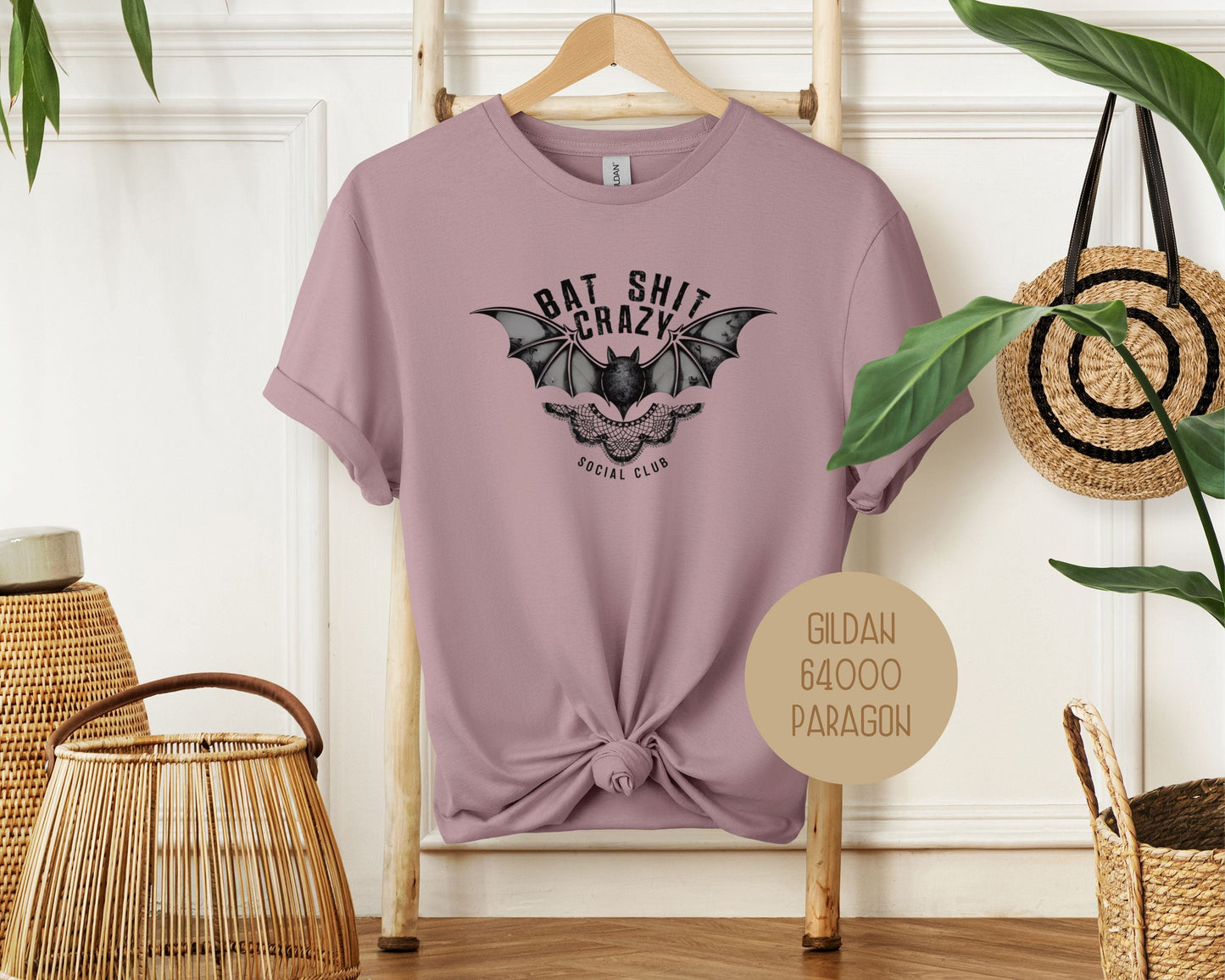 Bat Shit Crazy Social Club Retro Halloween Shirt-8