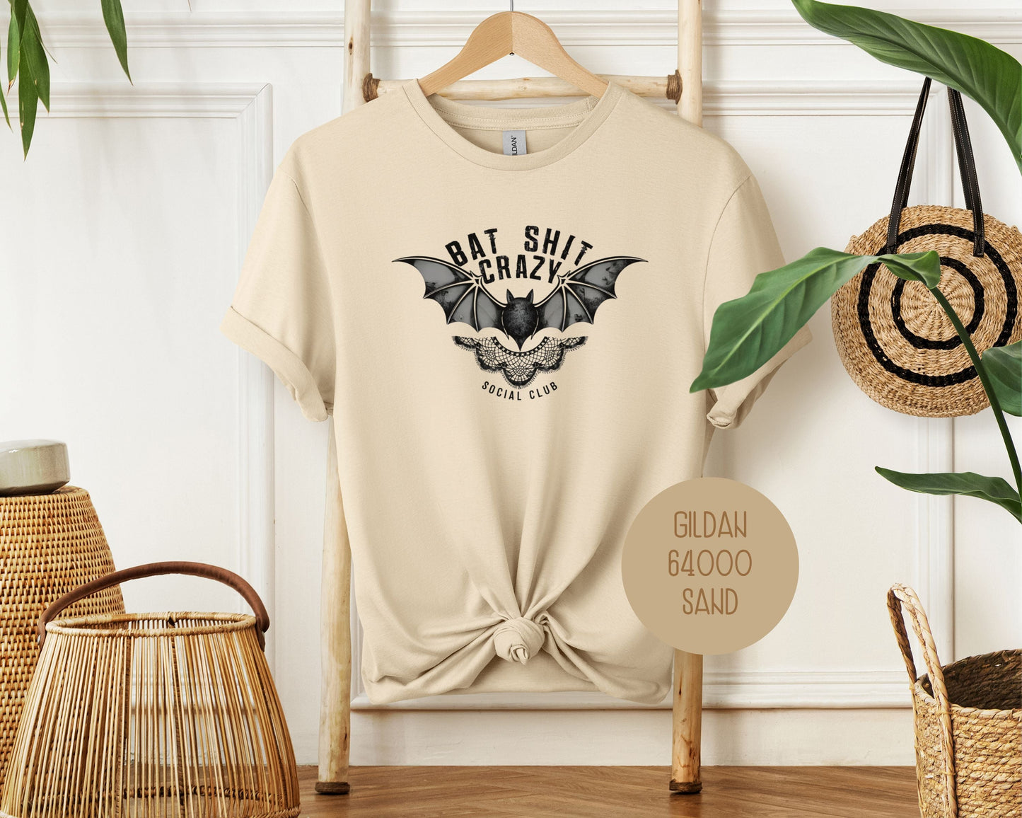 Bat Shit Crazy Social Club Retro Halloween Shirt-9