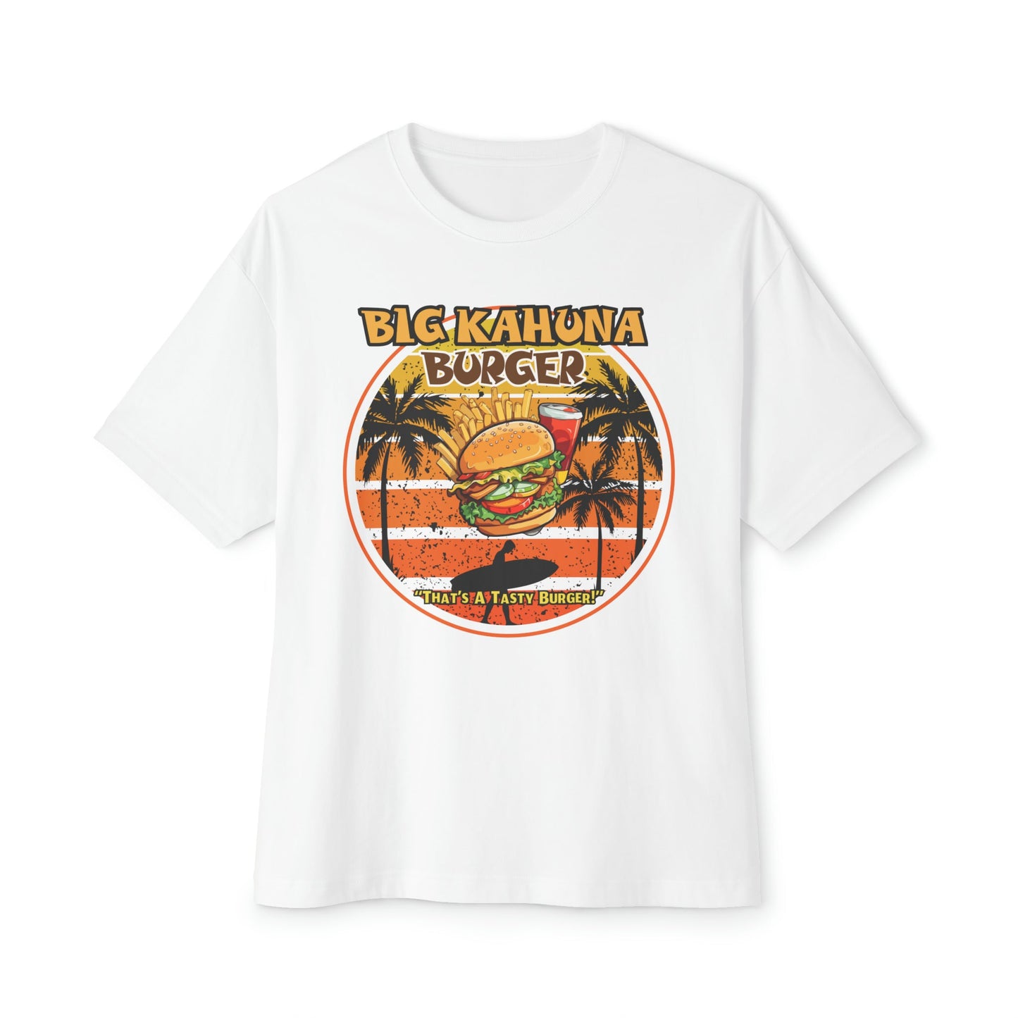 "DirkyThreadz Big Kahuna Burger T-Shirt - Retro Diner Style with Iconic Graphic Design"