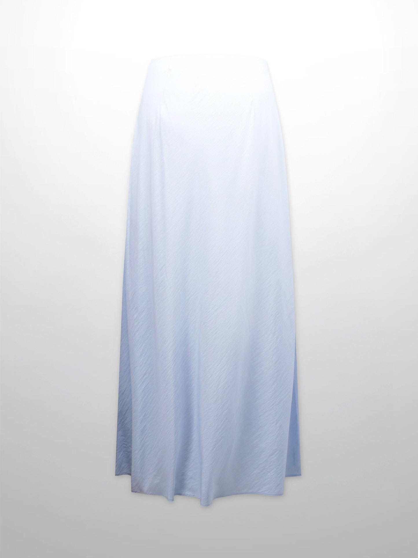 Crinkle Cotton Skirt 37"-Light Blue-2