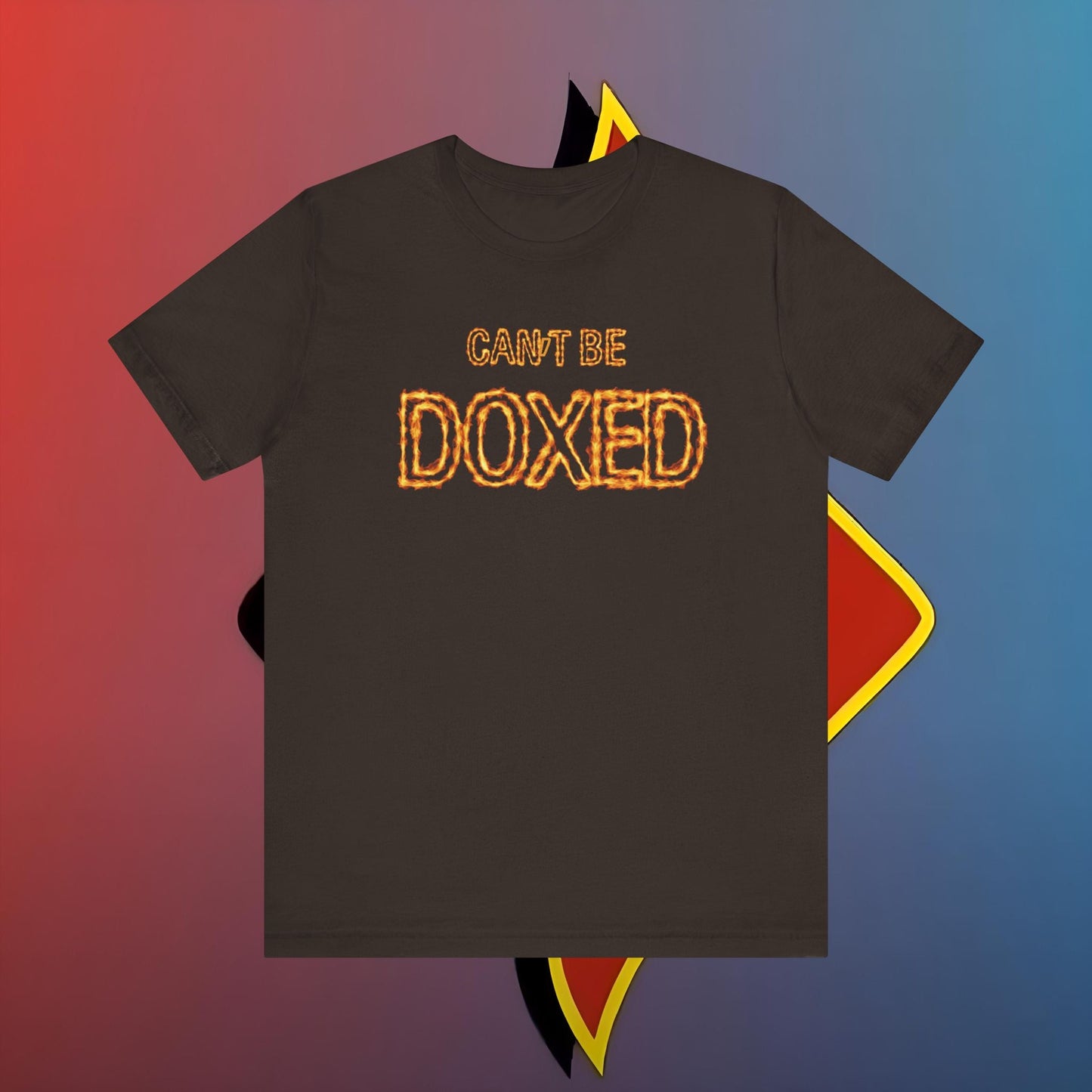 "Blazing Anonymity: Can't Be Doxed – The Shuli Network Inferno Edition #skoal" Unisex Jersey Short Sleeve Tee