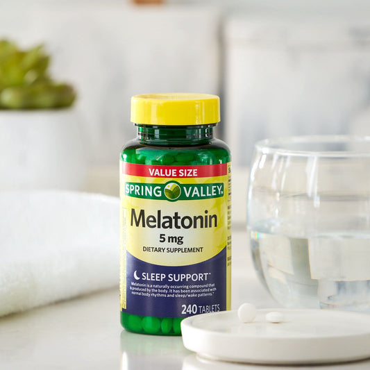 Spring Valley Melatonin Tablets Dietary Supplement Value Size; 5 mg; 240 Count