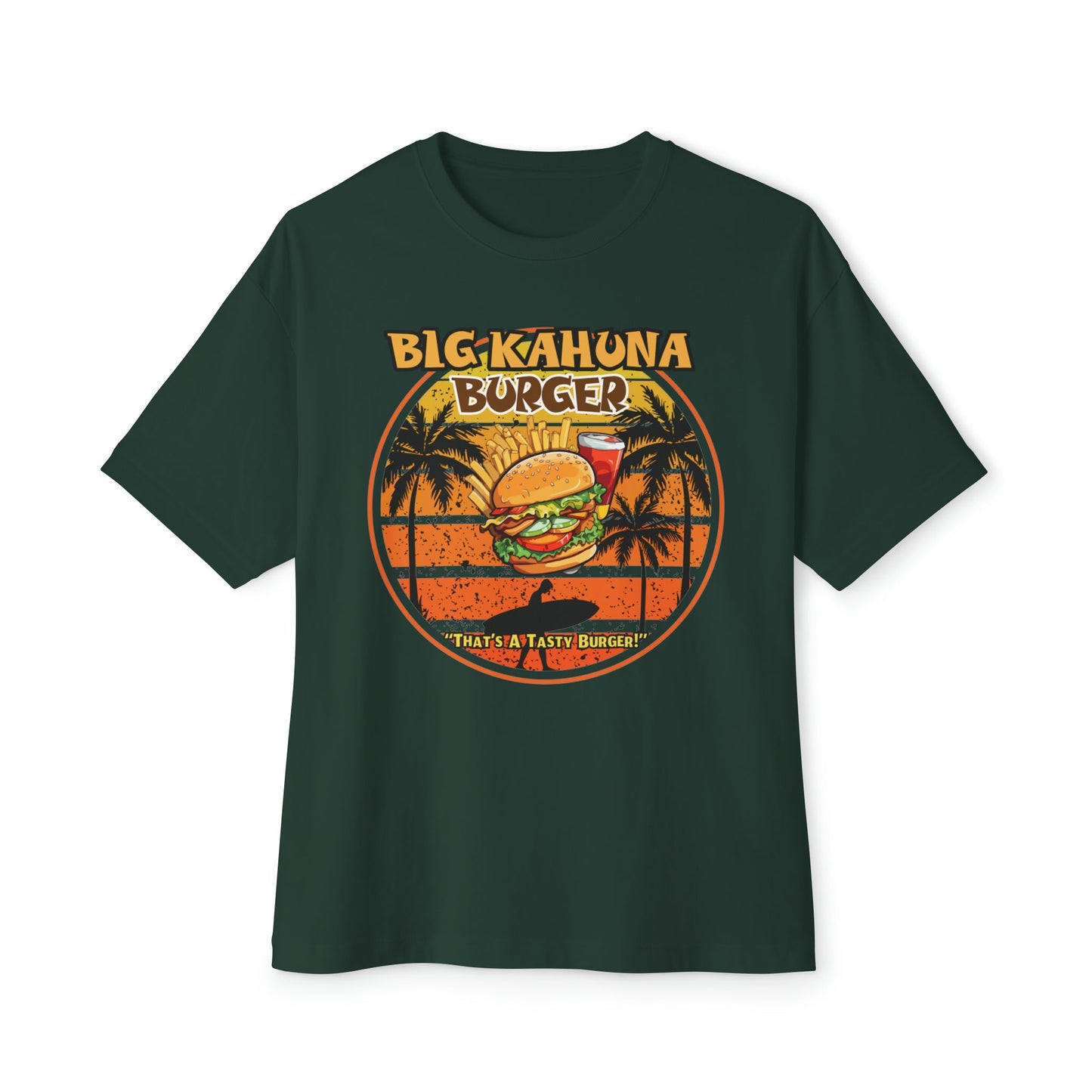 "DirkyThreadz Big Kahuna Burger T-Shirt - Retro Diner Style with Iconic Graphic Design"