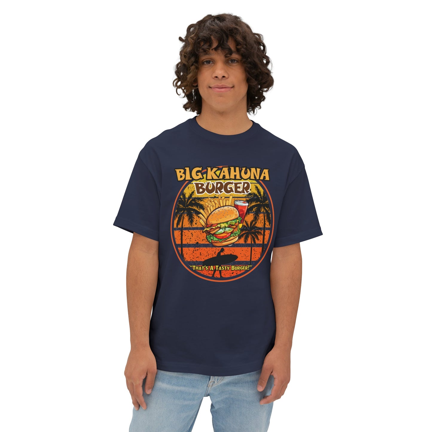 "DirkyThreadz Big Kahuna Burger T-Shirt - Retro Diner Style with Iconic Graphic Design"