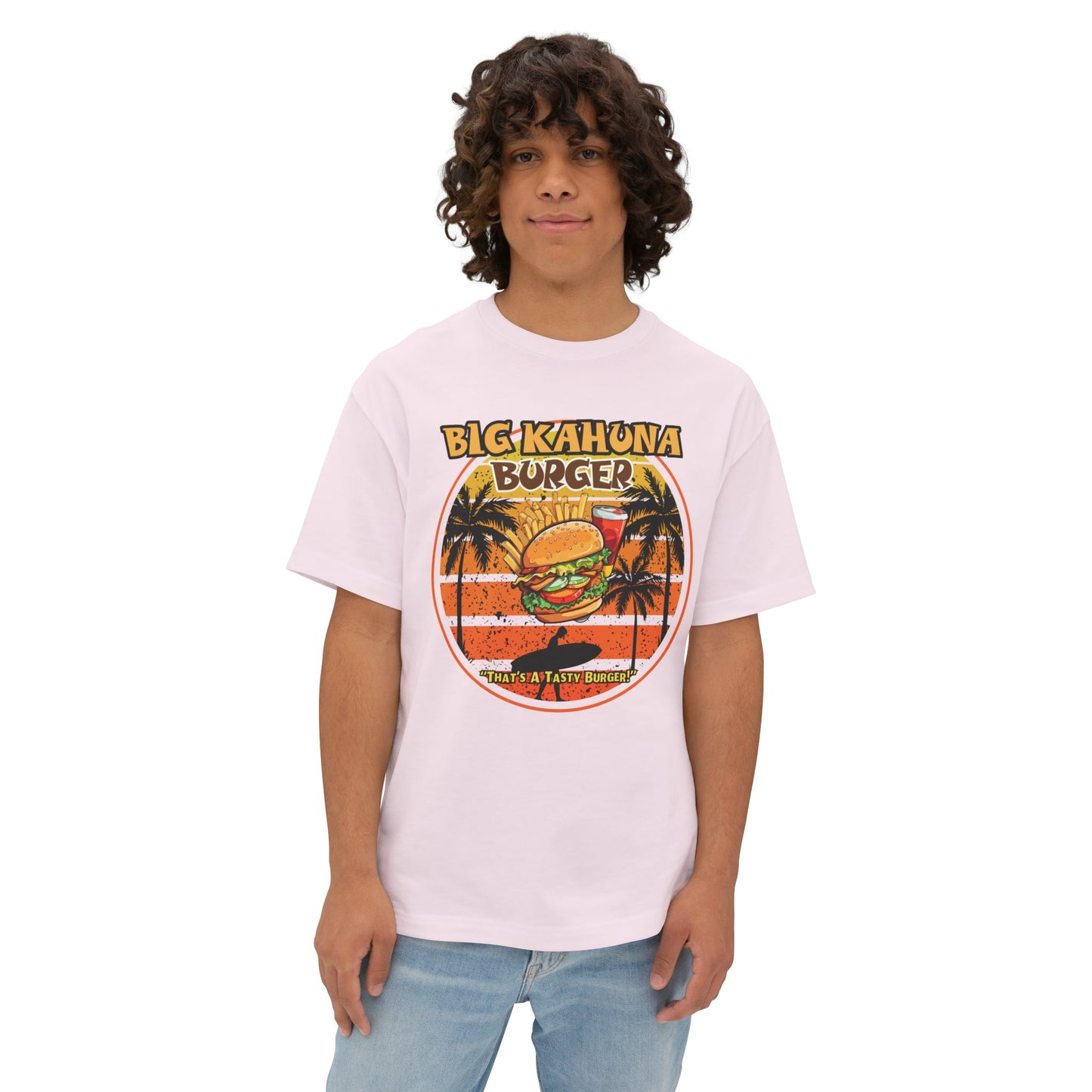 "DirkyThreadz Big Kahuna Burger T-Shirt - Retro Diner Style with Iconic Graphic Design"