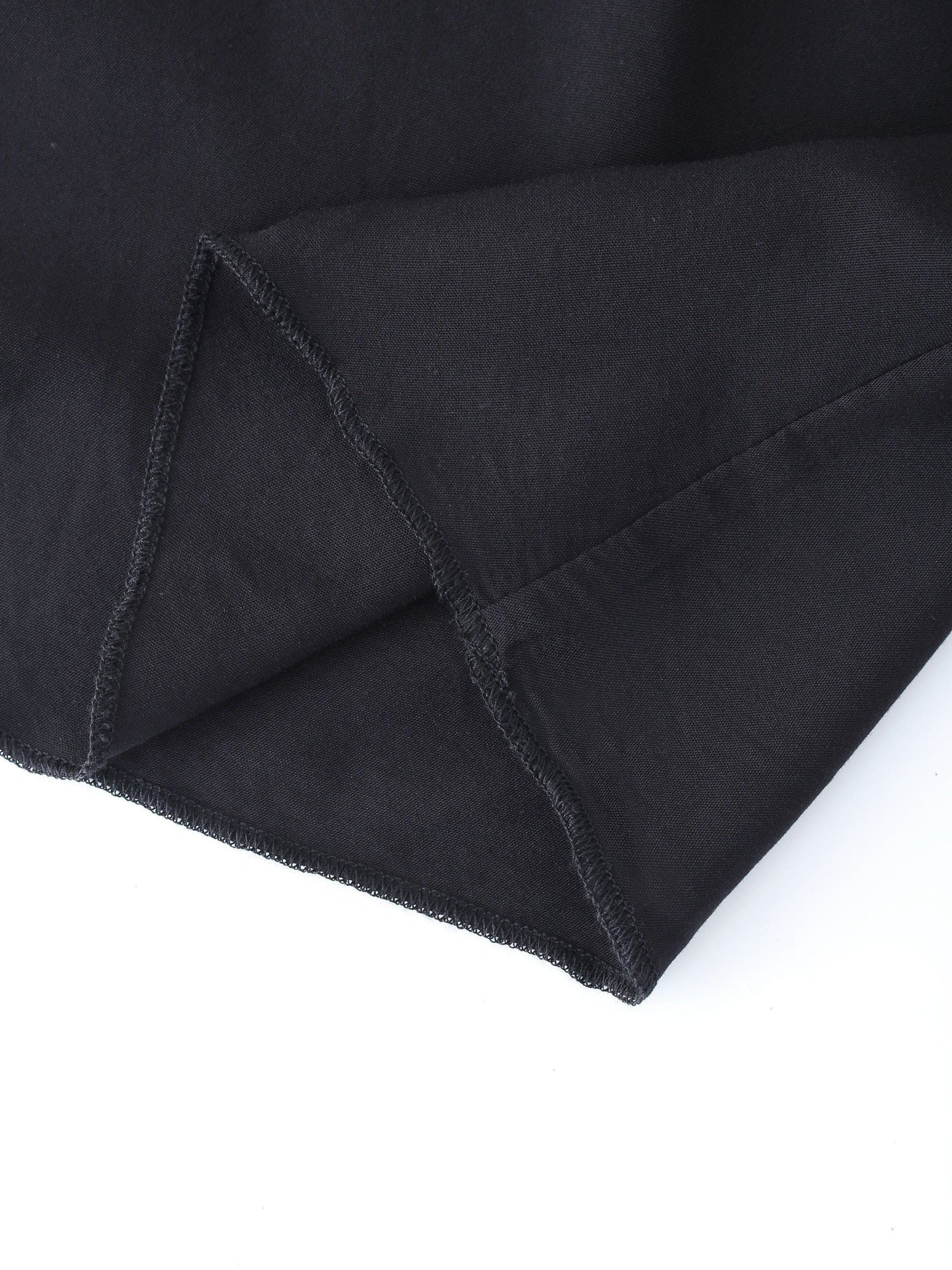 DOUBLE LAYER SKIRT-BLACK-4