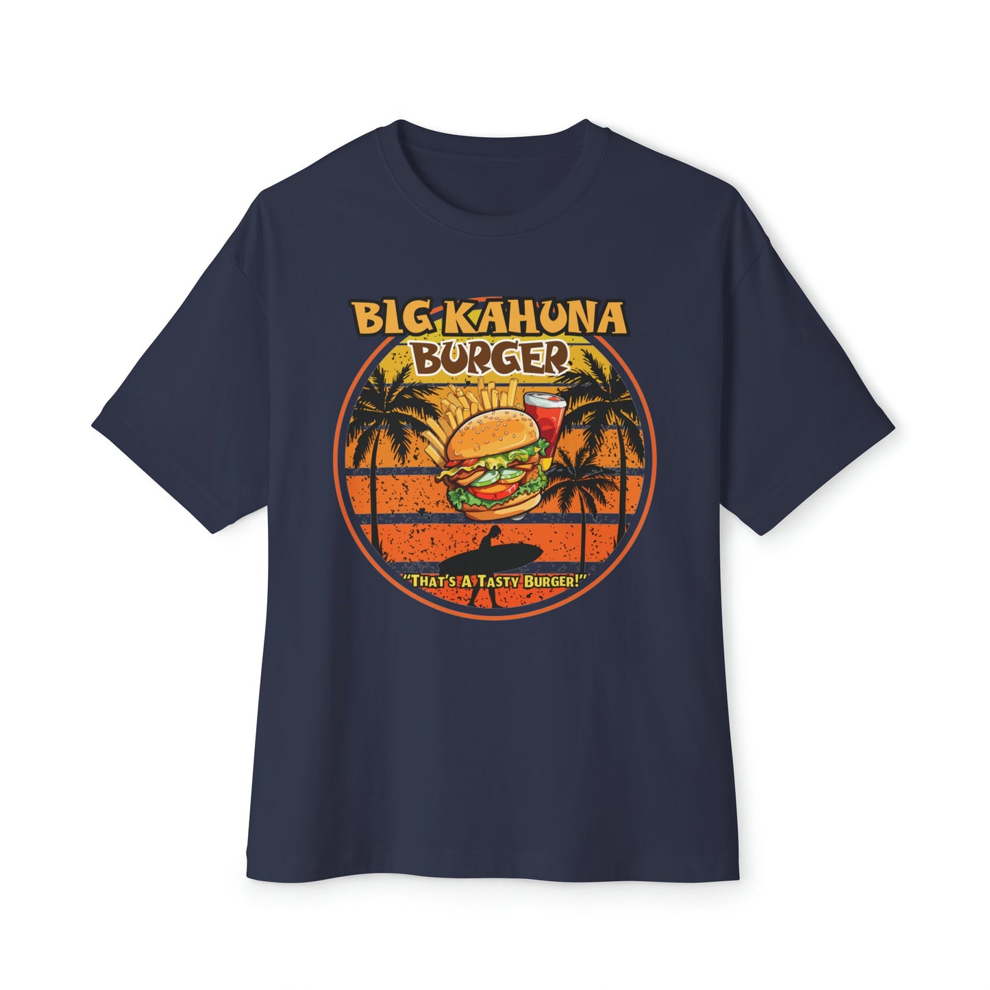 "DirkyThreadz Big Kahuna Burger T-Shirt - Retro Diner Style with Iconic Graphic Design"