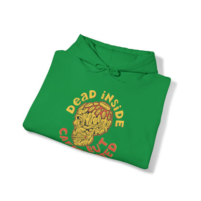 "DirkyThreadz 'Dead Inside But Caffeinated' Hoodie - Bold Coffee Lover's Statement
