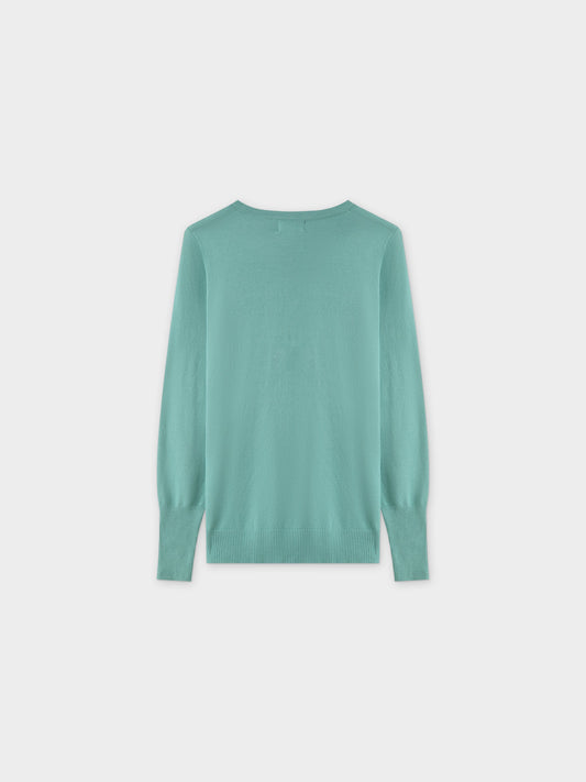 Basic Crew Sweater LS-Seafoam-1