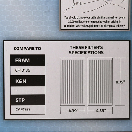 SuperTech Cabin Air Filter 5540, Replacement Air/Dust Filter for GM