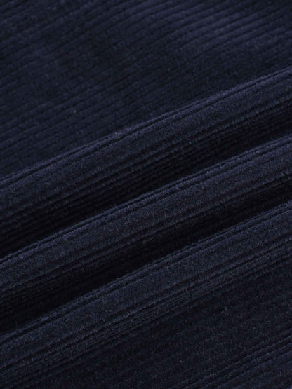 Straight Pocket Skirt-Navy-3