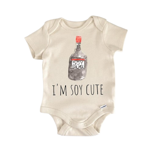 Soy Asian Sushi Rice - Baby Boy Girl Clothes Infant Bodysuit Funny Cute Newborn-0