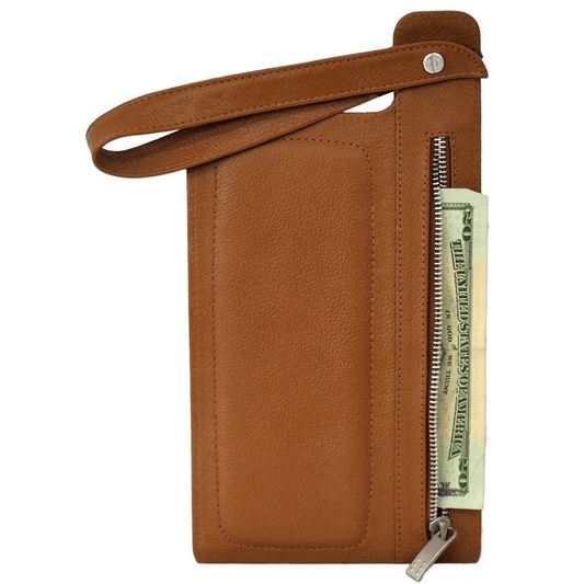 Skinny Leather Organizer Wristlet