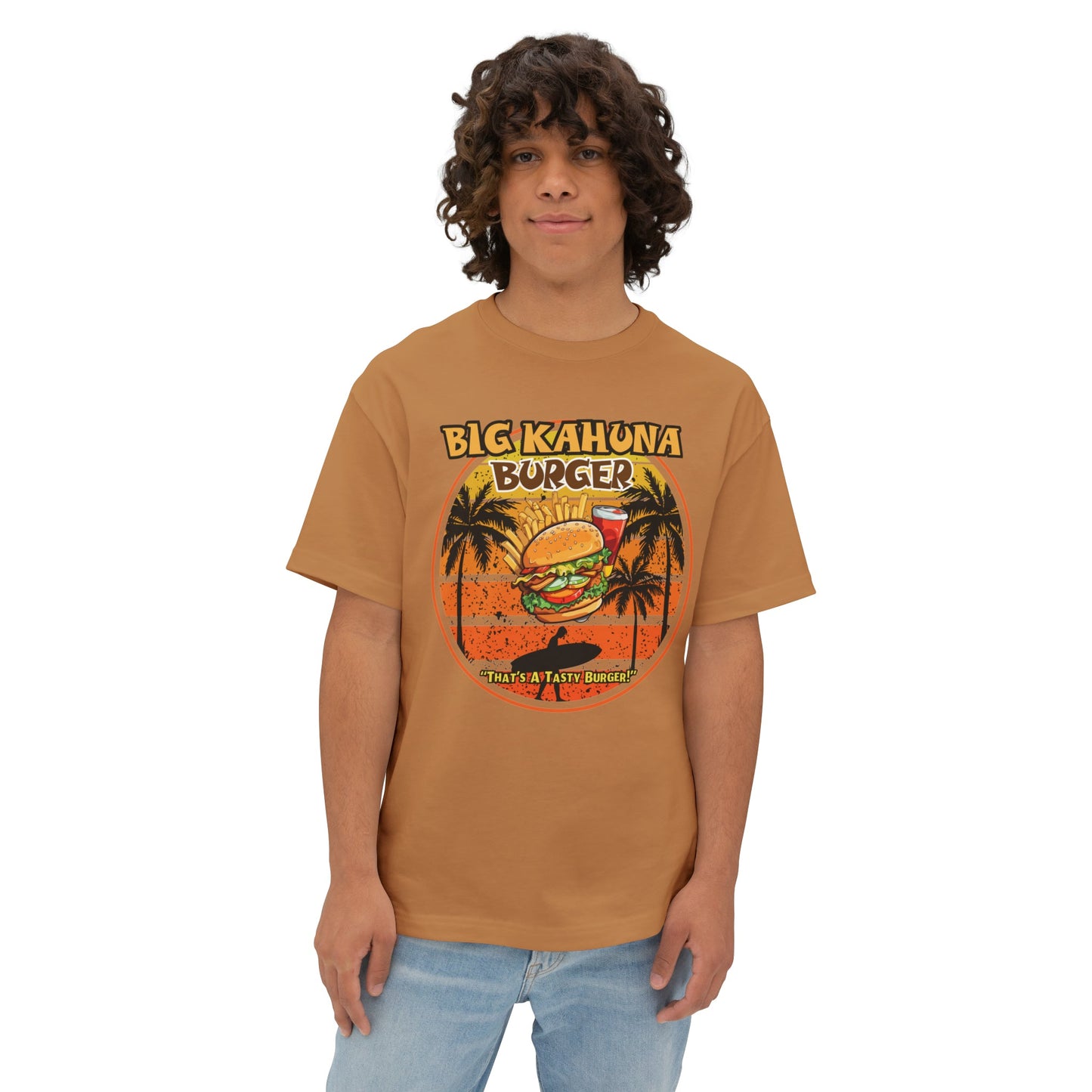 "DirkyThreadz Big Kahuna Burger T-Shirt - Retro Diner Style with Iconic Graphic Design"