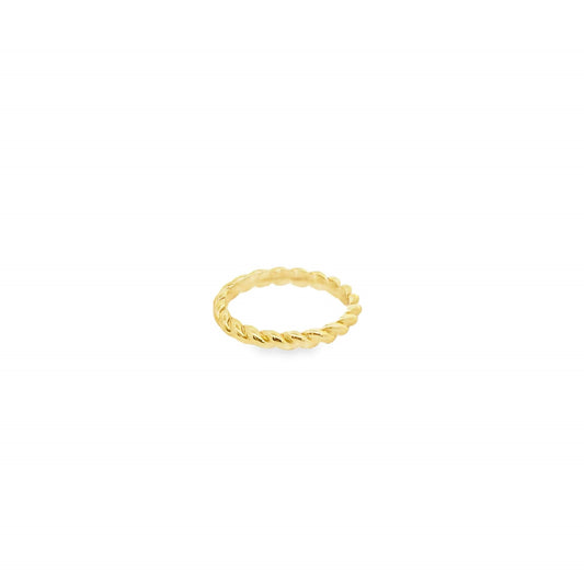 Thin Flat Rope Chain Ring (D118)-0