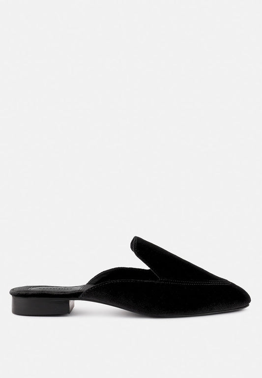 Batiste Velvet Handcrafted Mules-0