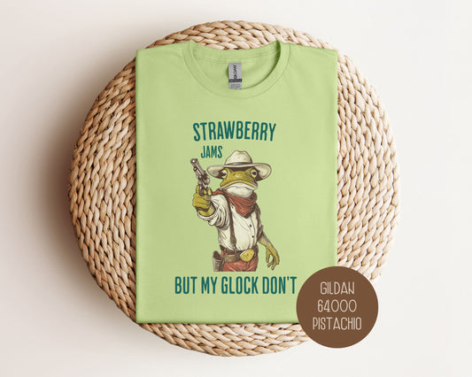 Strawberry Jams But My Glock Don't Shirt-1