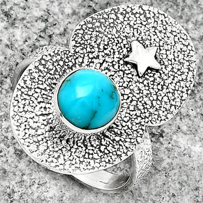 Star - Natural Egyptian Turquoise Ring size-8 R-1290 SDR185457-2