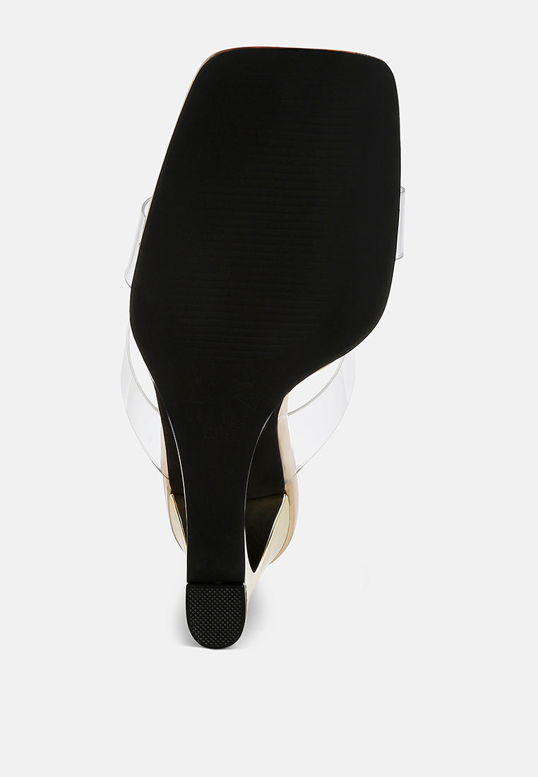 Zelene Fantasy Wedge Heel Clear Sandals-4