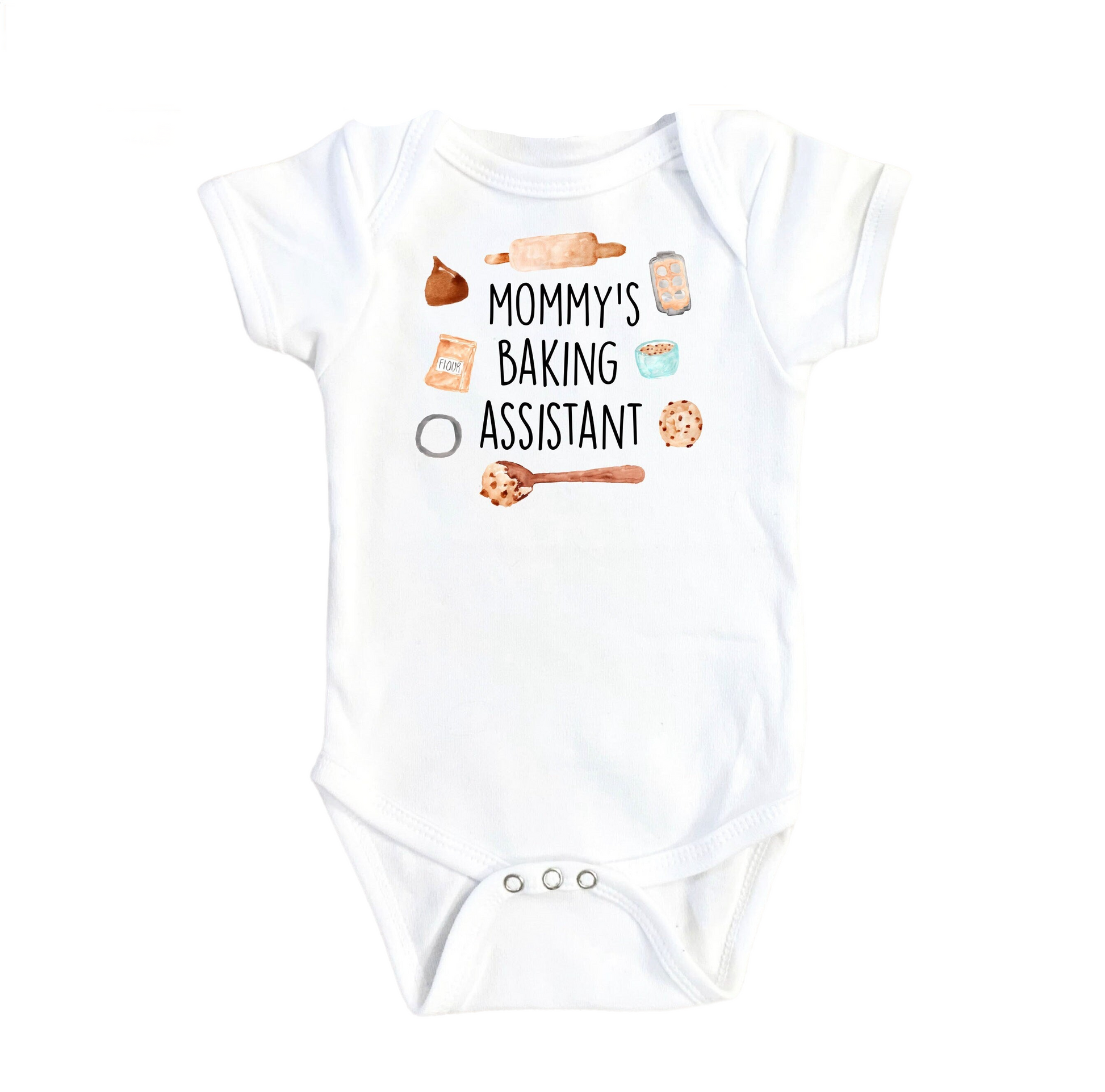 Baking Assistant - Baby Boy Girl Clothes Infant Bodysuit Funny Cute Newborn-0