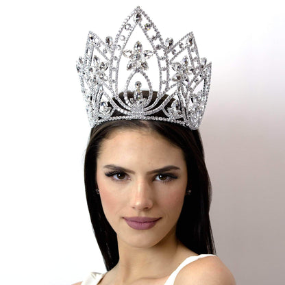 #16658 Pear Blossom Tiara with Combs 6"