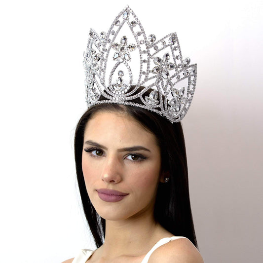 #16658 Pear Blossom Tiara with Combs 6"