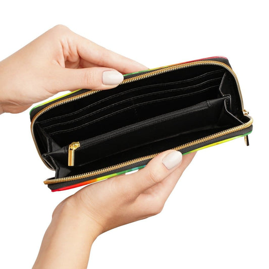 Womens Wallet - Zip Purse - Multicolor Tie Dye-1