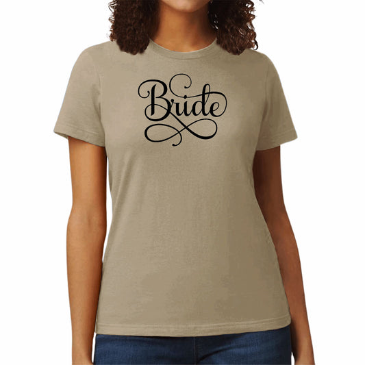 Womens Graphic T-shirt Bride Accessories - Wedding-1