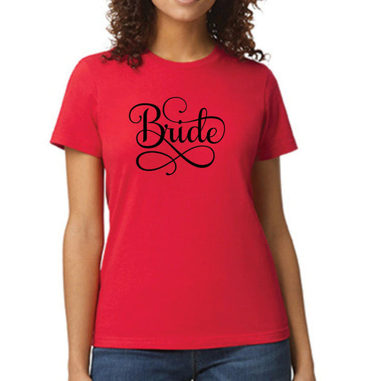 Womens Graphic T-shirt Bride Accessories - Wedding-1