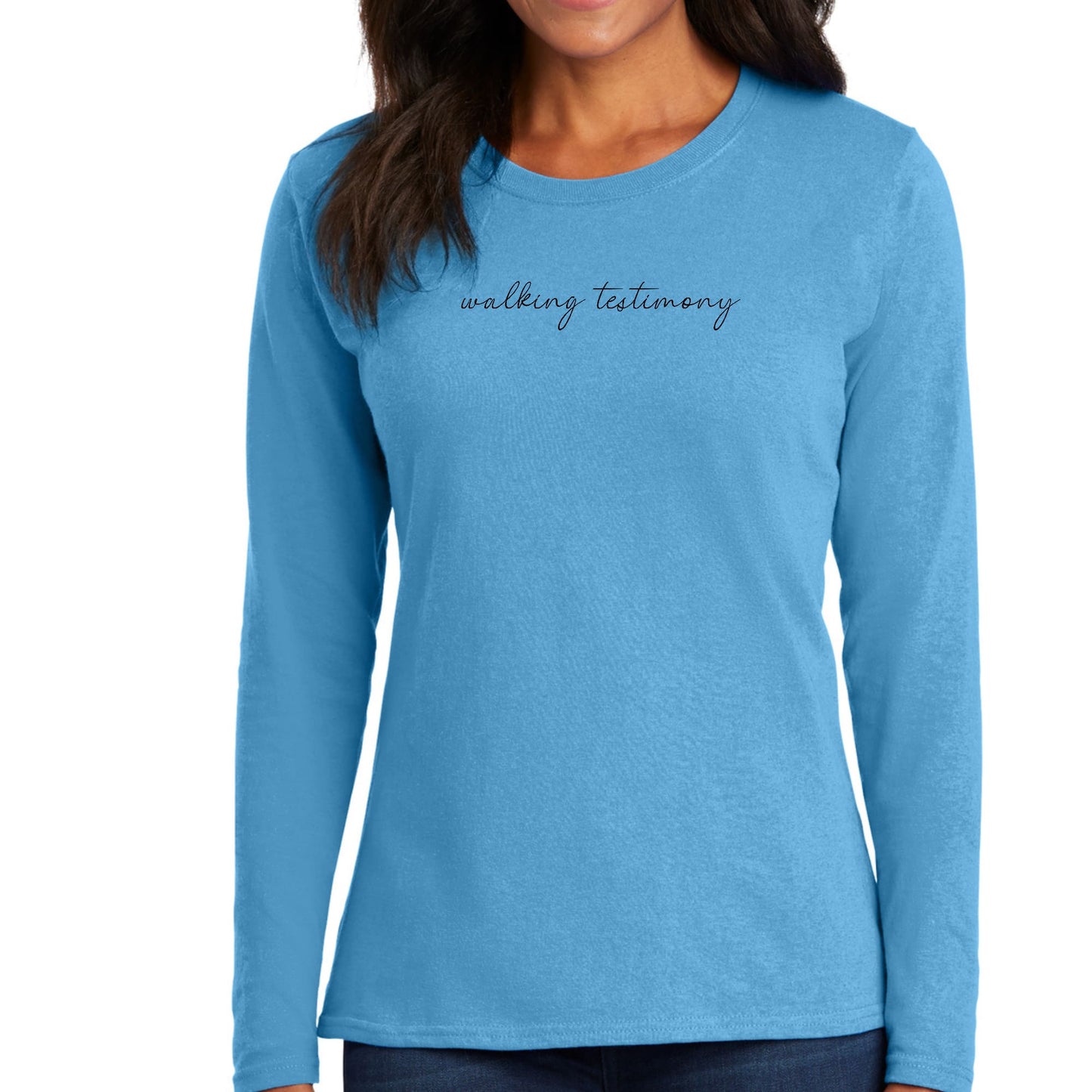 Womens Long Sleeve Graphic T-shirt - Say it Soul - Walking Testimony-3