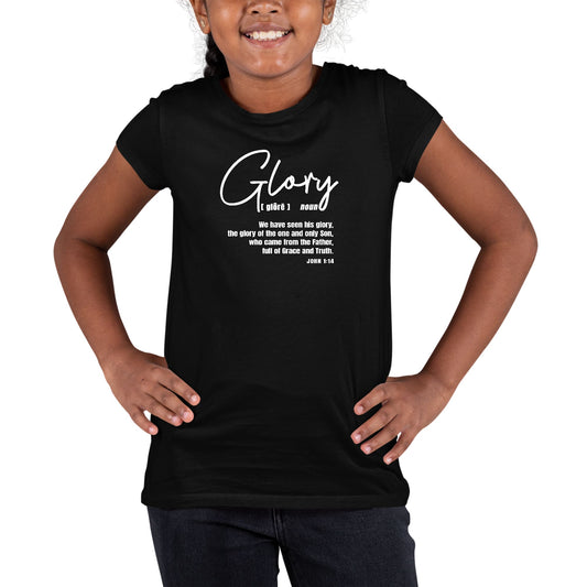 Youth Short Sleeve Graphic T-shirt - Glory - Christian Inspiration-0