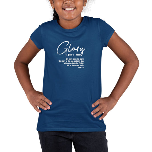 Youth Short Sleeve Graphic T-shirt - Glory - Christian Inspiration-1